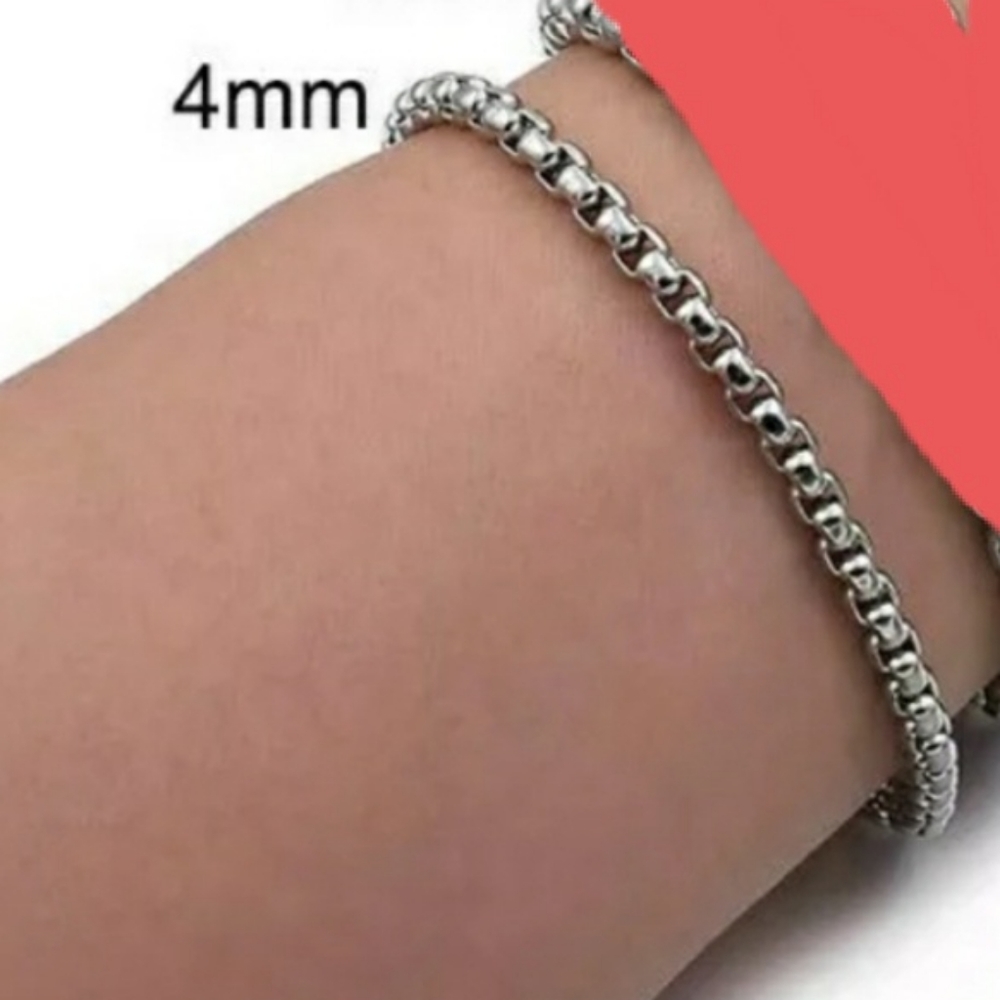 Men's boy's Bracelet 8.6inch 4mm